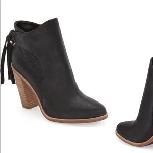 Vince black booties never worn!